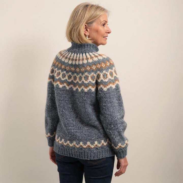 Tove - Nordic Fair Isle Knit Sweater 11
