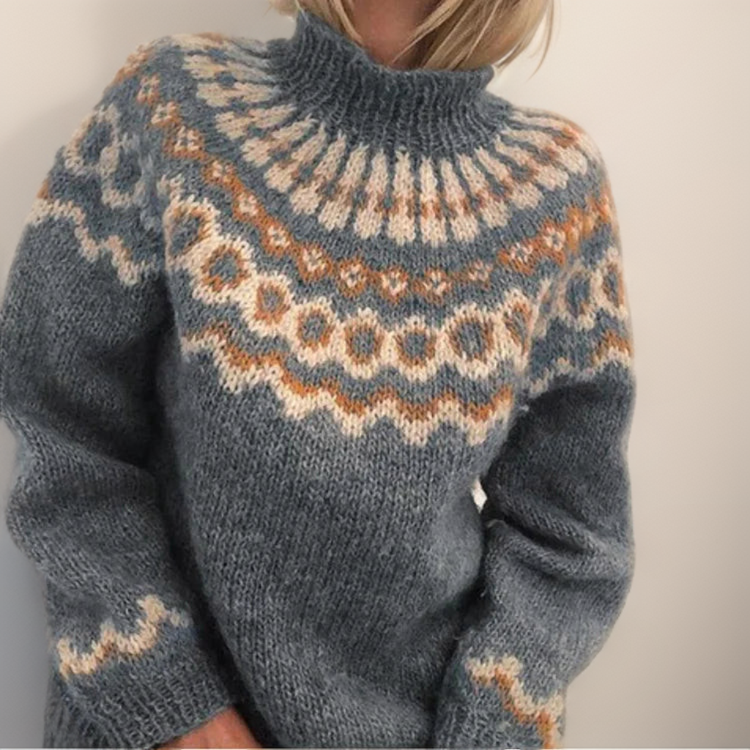 Tove - Nordic Fair Isle Knit Sweater 2