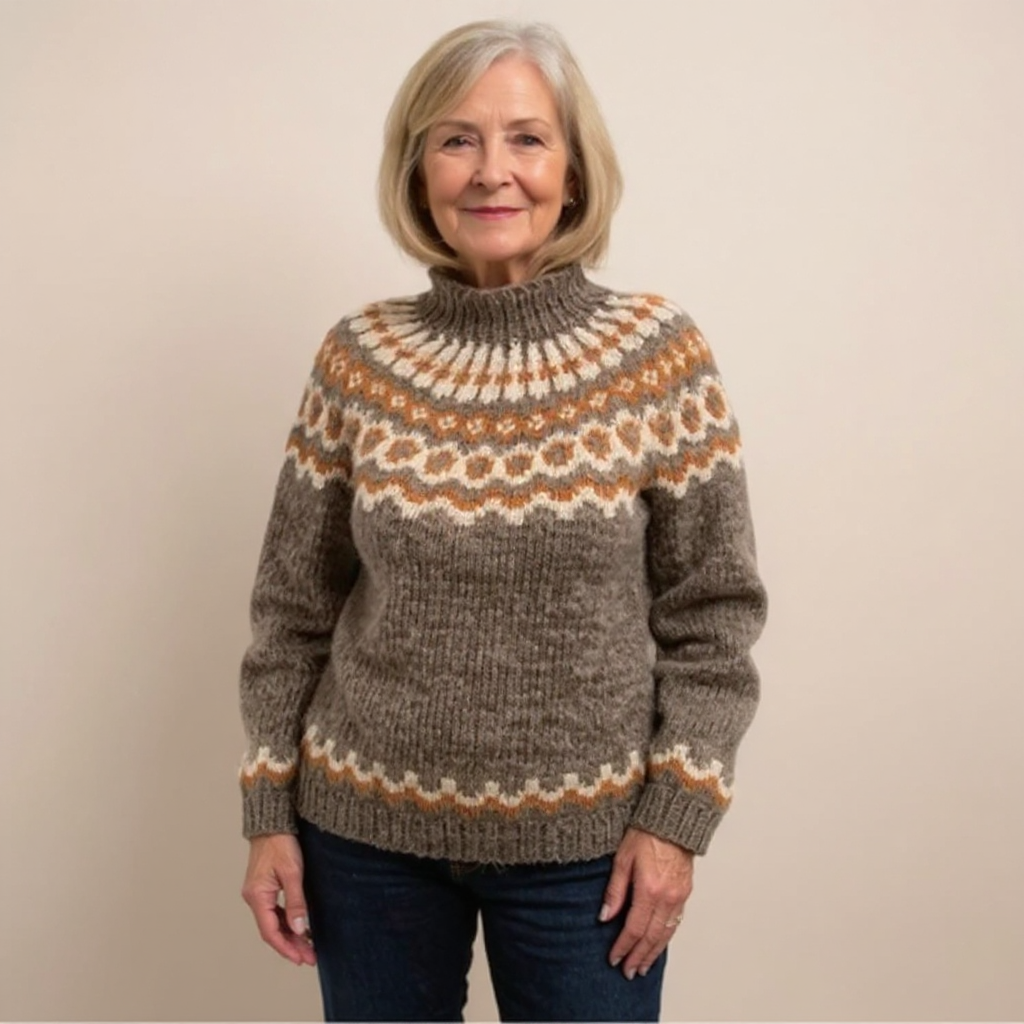 Tove - Nordic Fair Isle Knit Sweater 5