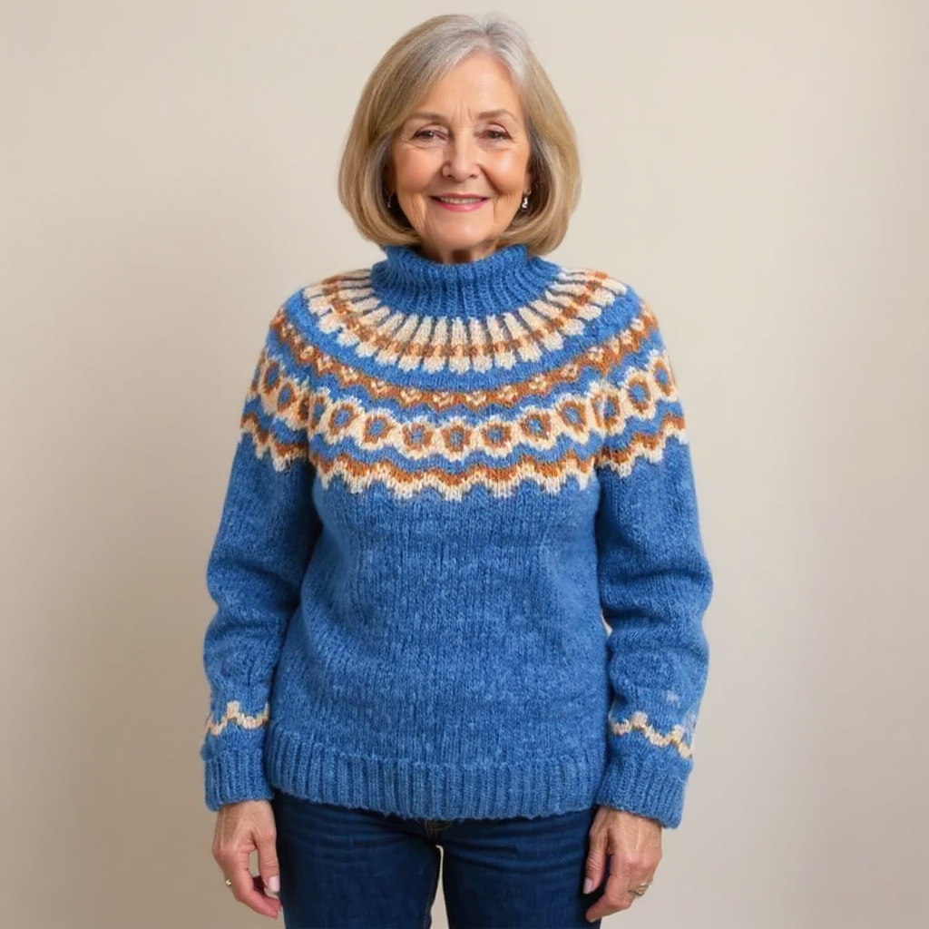 Tove - Nordic Fair Isle Knit Sweater 8