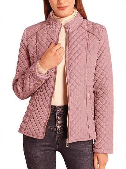 Trijn | Women's Puffer Jacket Down High Collar Zip Up 1