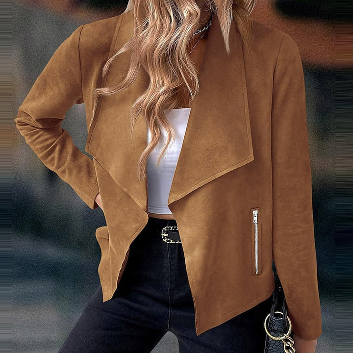 Ursula | Women's Faux Suede Blazer Jacket 12