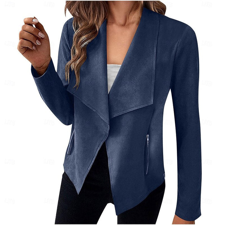 Ursula | Women's Faux Suede Blazer Jacket 4