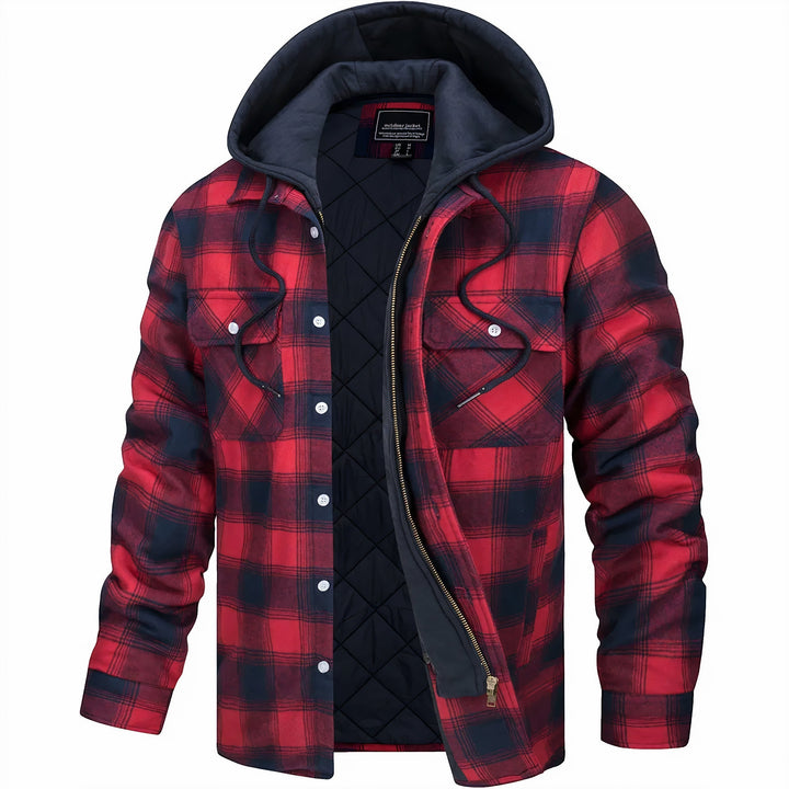 Eloy™ | Men's Jacket with a Plaid Print & Modern Style