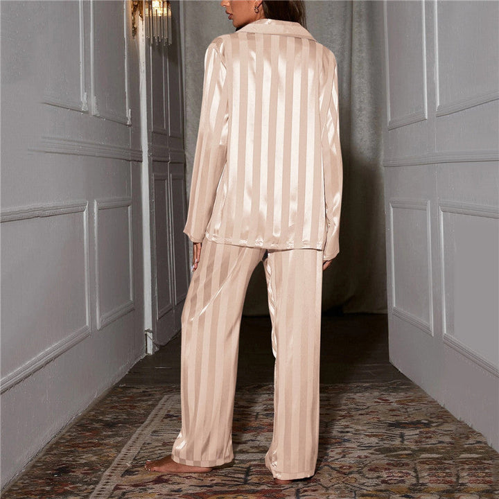 Veloura | Women's Satin Pajama Set Short Sleeve 10