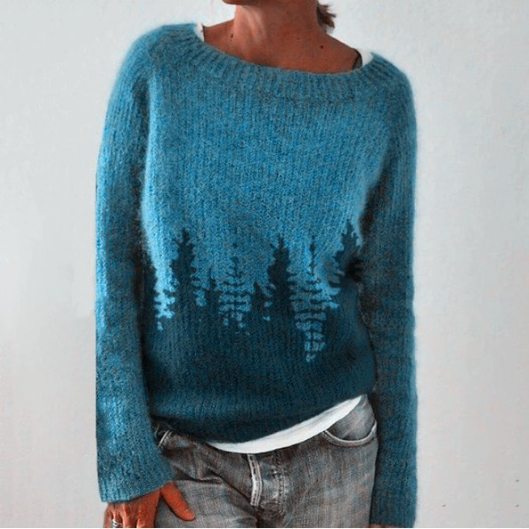 Vera - Nordic Forest Knit Sweater 1
