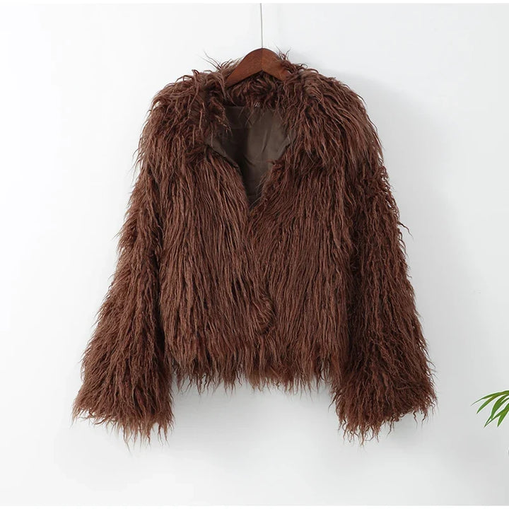Vilma | Women's Faux Fur Coat Shaggy Fluffy Long Winter 2