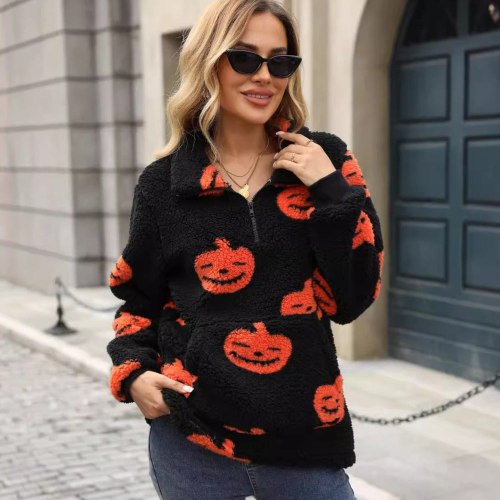 Wende - Plush Pocket Halloween Sweatshirt 2