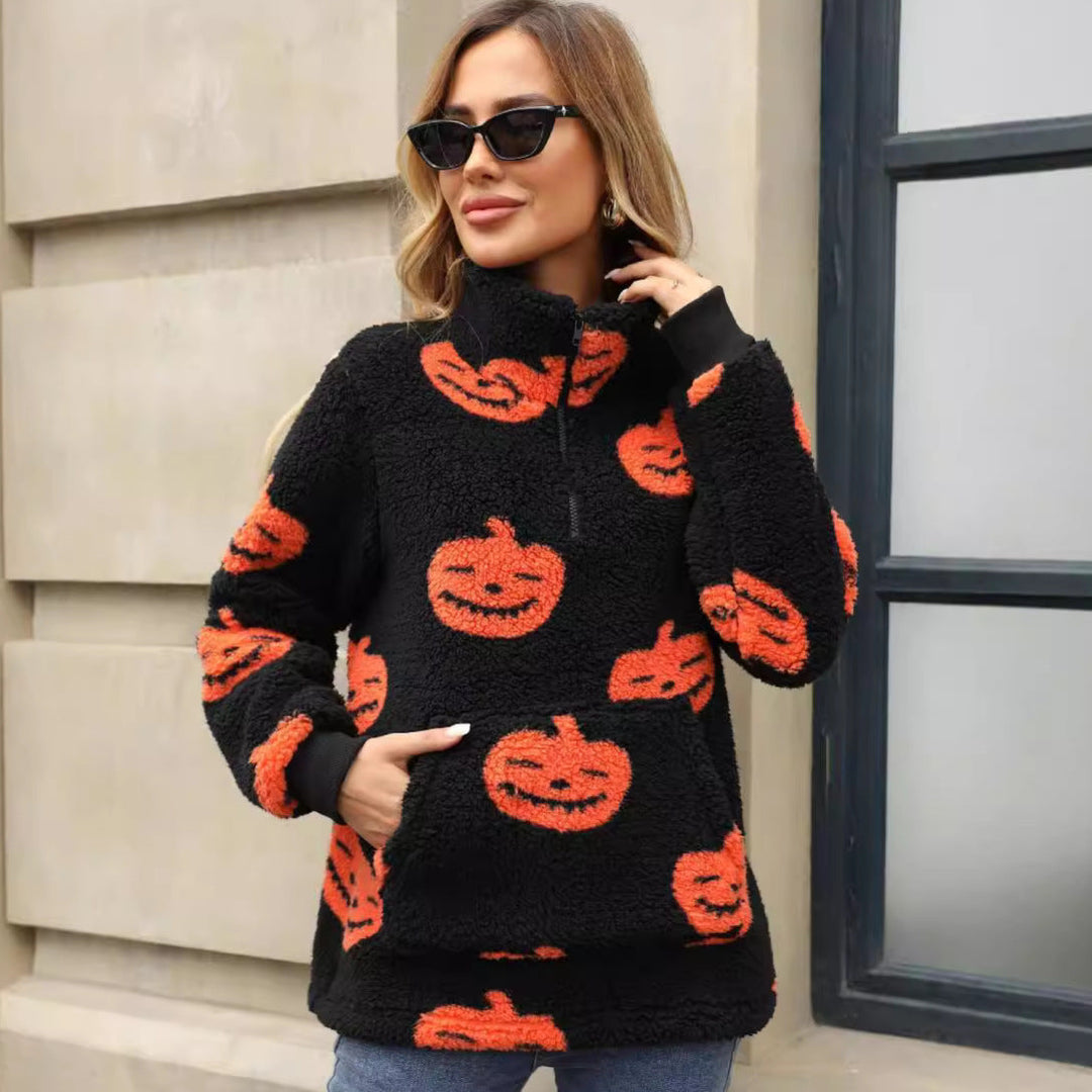 Wende - Plush Pocket Halloween Sweatshirt 5