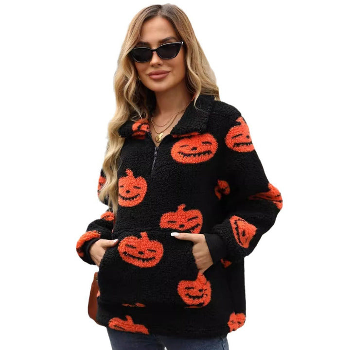 Wende - Plush Pocket Halloween Sweatshirt 6