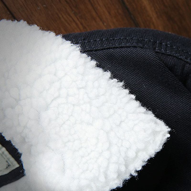 Wessel | Men's Sherpa Lined Denim Trucker Jacket 5
