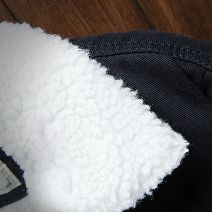 Wessel | Men's Sherpa Lined Denim Trucker Jacket 5