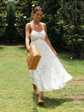 Sophie - White Maxi Beach Dress