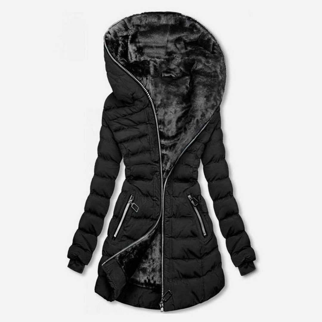 Wilhelmina | Women's Long Puffer Jacket Fleece Lined 1