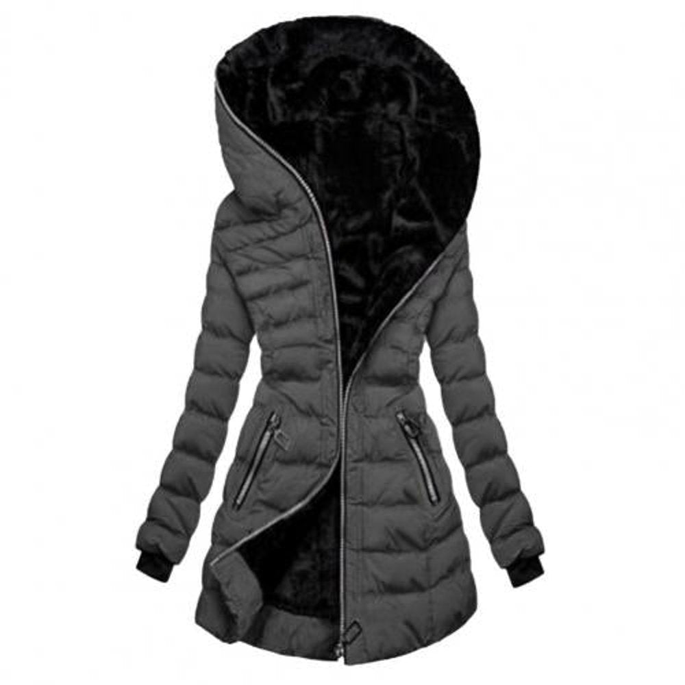 Wilhelmina | Women's Long Puffer Jacket Fleece Lined 3