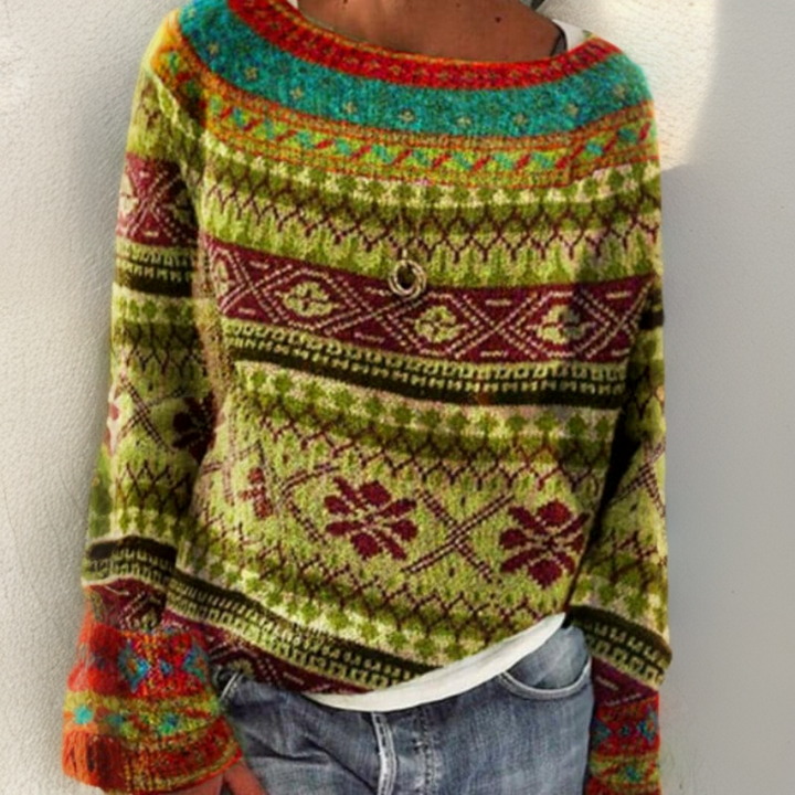 Willow - Nordic Fair Isle Knit Sweater 1