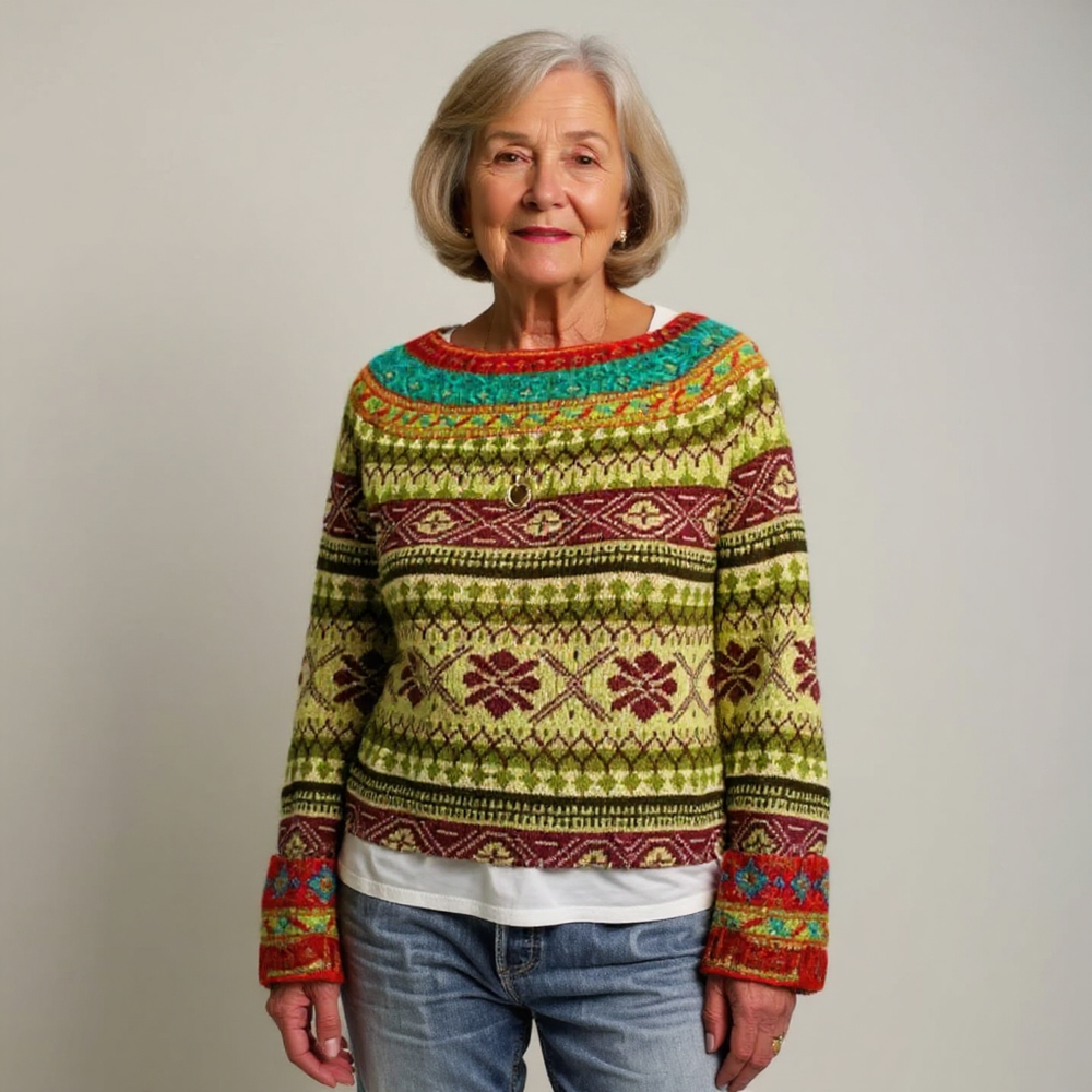 Willow - Nordic Fair Isle Knit Sweater 2