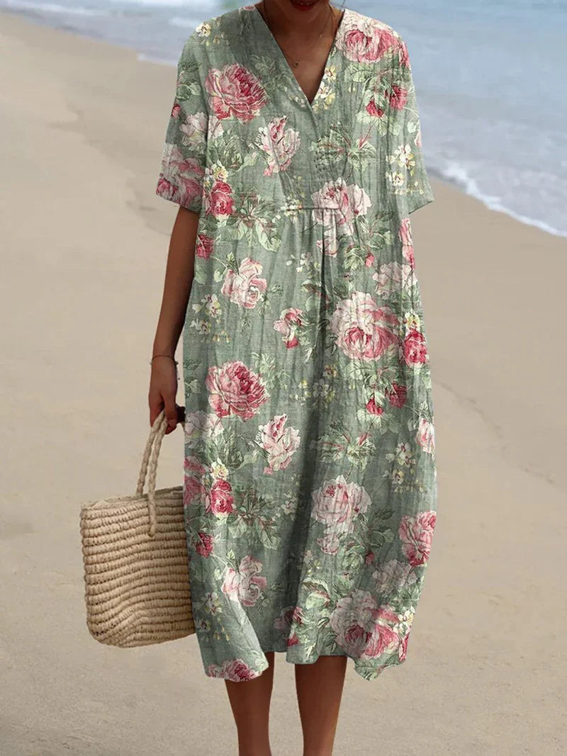 Loes™ | Vintage Floral Dress