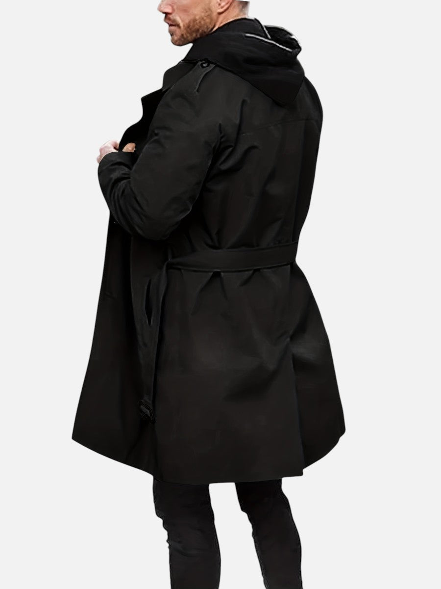 Wouter | Men's Double Breasted Trench Coat Long Plus Size 7