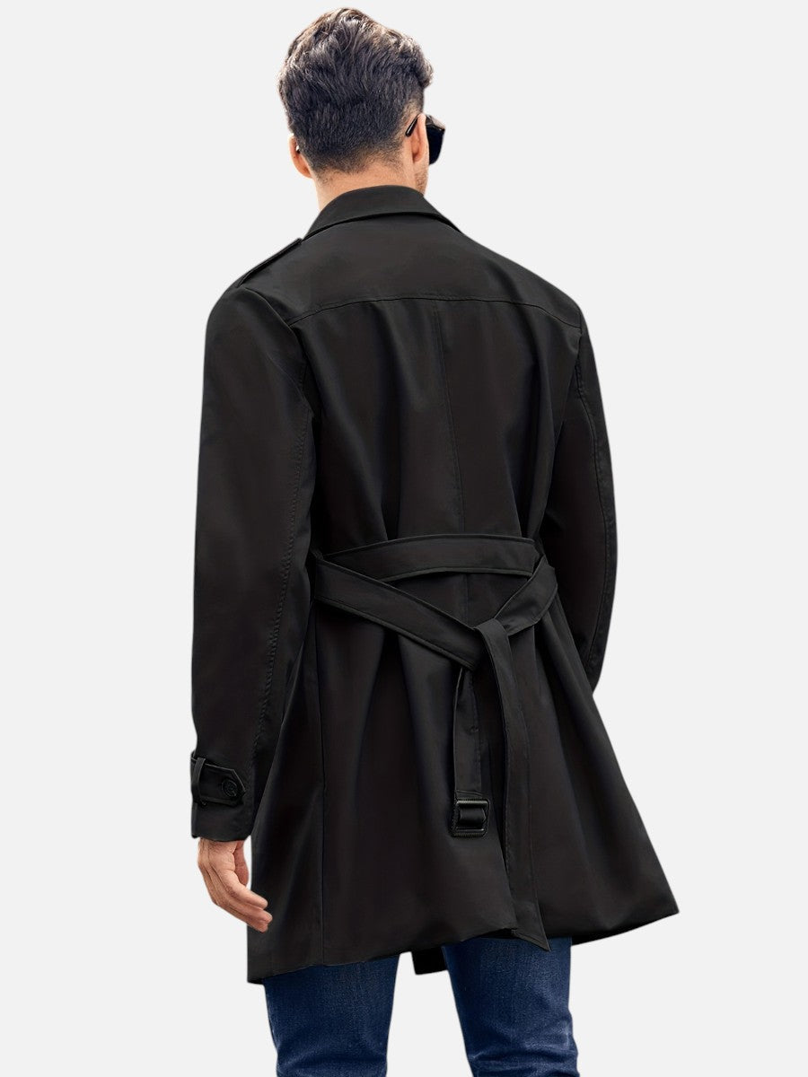 Wouter | Men's Double Breasted Trench Coat Long Plus Size 8