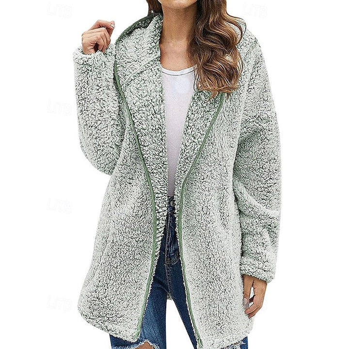 Yfke | Women's Hooded Sherpa Fleece Teddy Coat 4