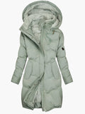 Yolande | Women's Long Puffer Jacket Hooded
