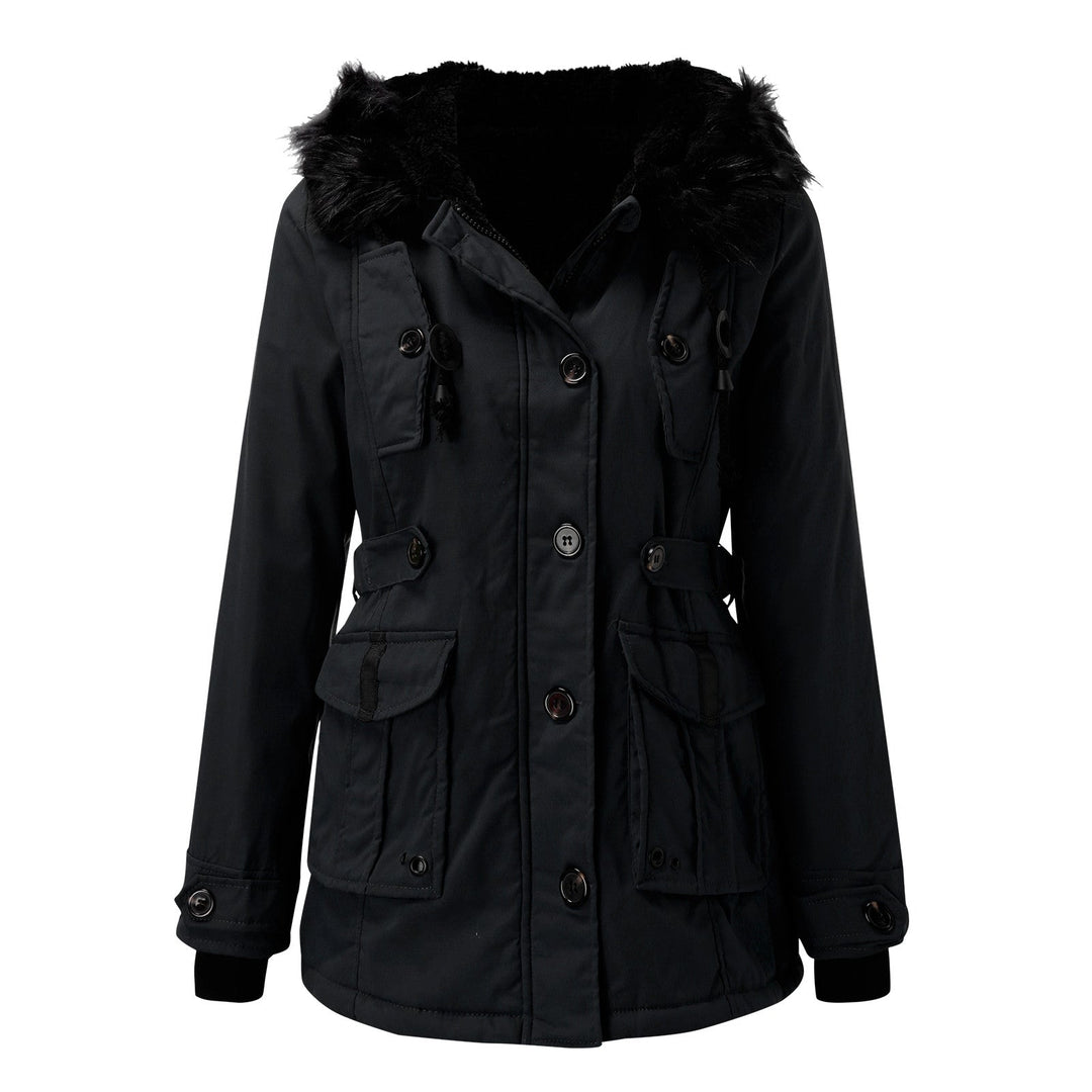 Yvette | Women's Parka Jacket Fur Hood 9
