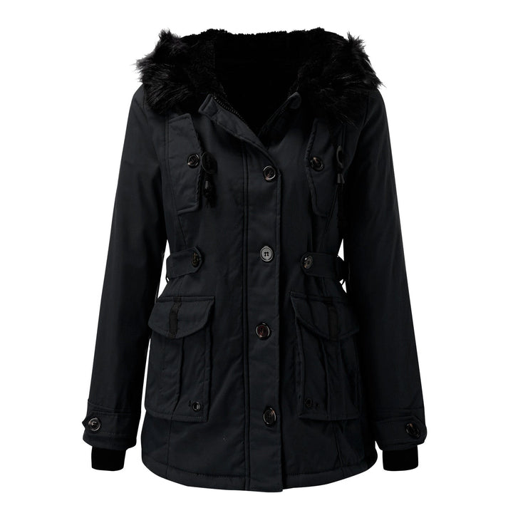 Yvette | Women's Parka Jacket Fur Hood 9