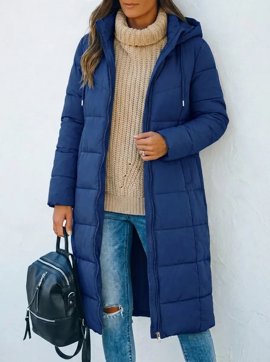 Zora | Women's Long Puffer Coat Hooded 5