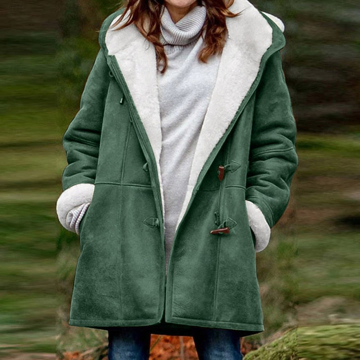 Zwaantje | Women's Sherpa Lined Hooded Toggle Duffle Coat 5